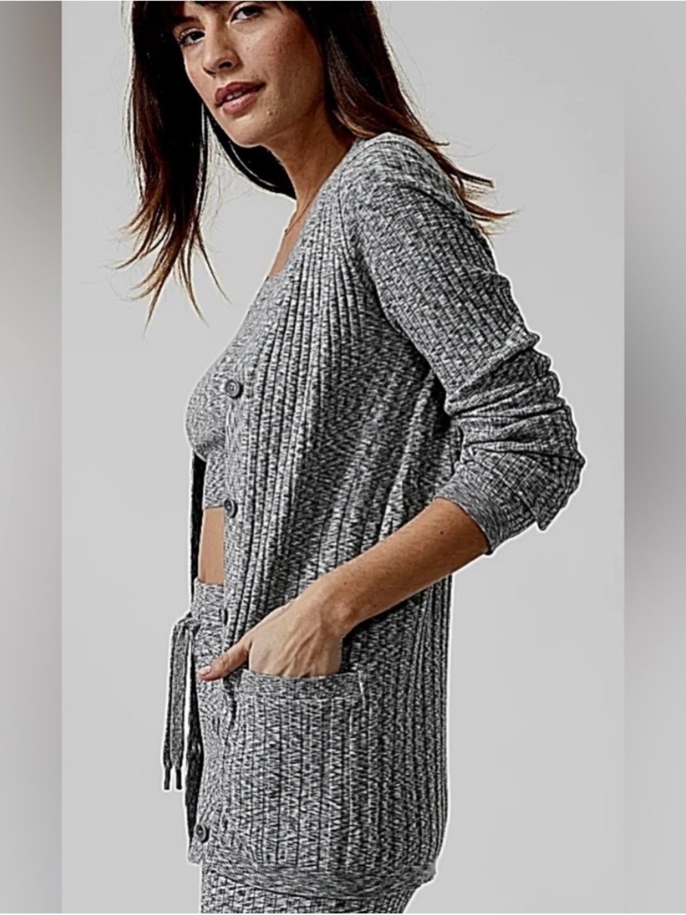 Athleta Heather Gray Revolve Cardigan